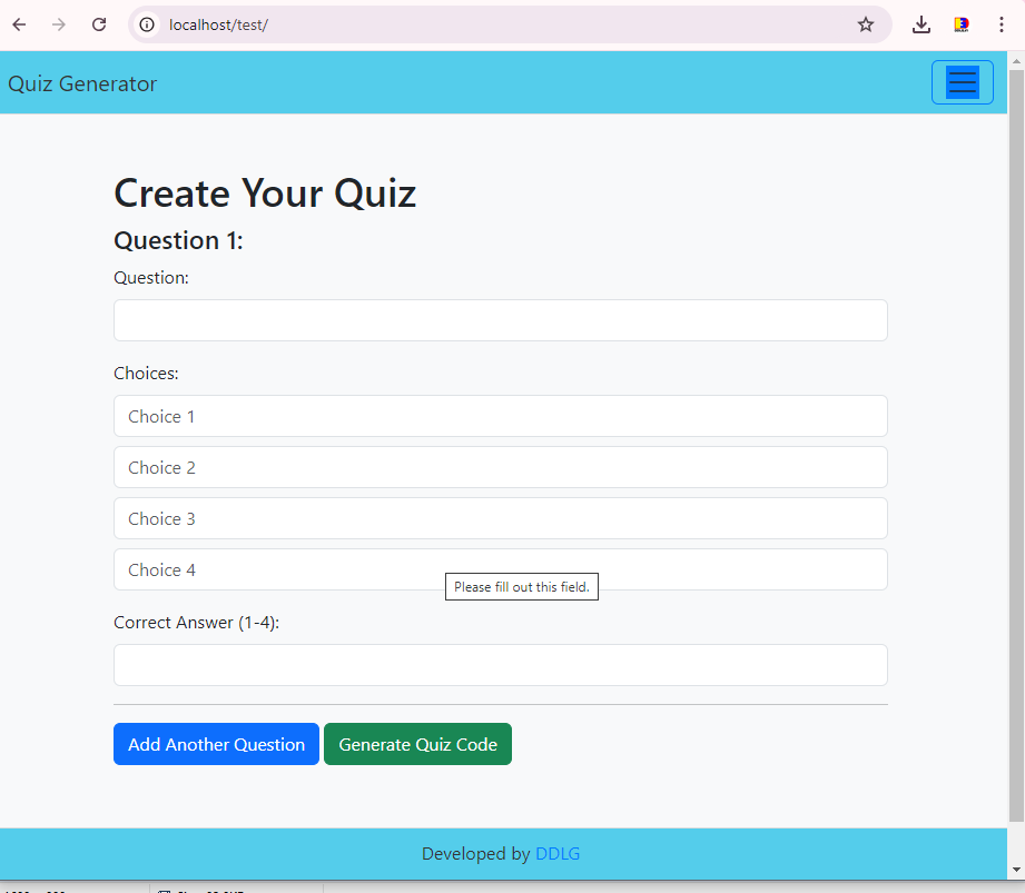 PHP MCQ Quiz Generator Script – Create Custom Quizzes with Code Integration